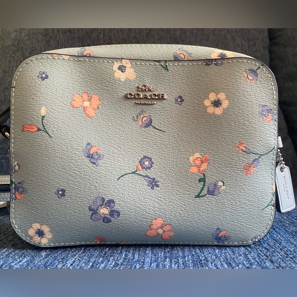 Coach 🩵 Light Blue Floral 🌼 Camera Bag ✨ Purse
